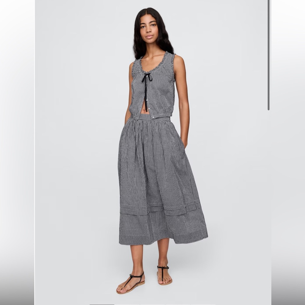 Gap Doen Gingham Skirt